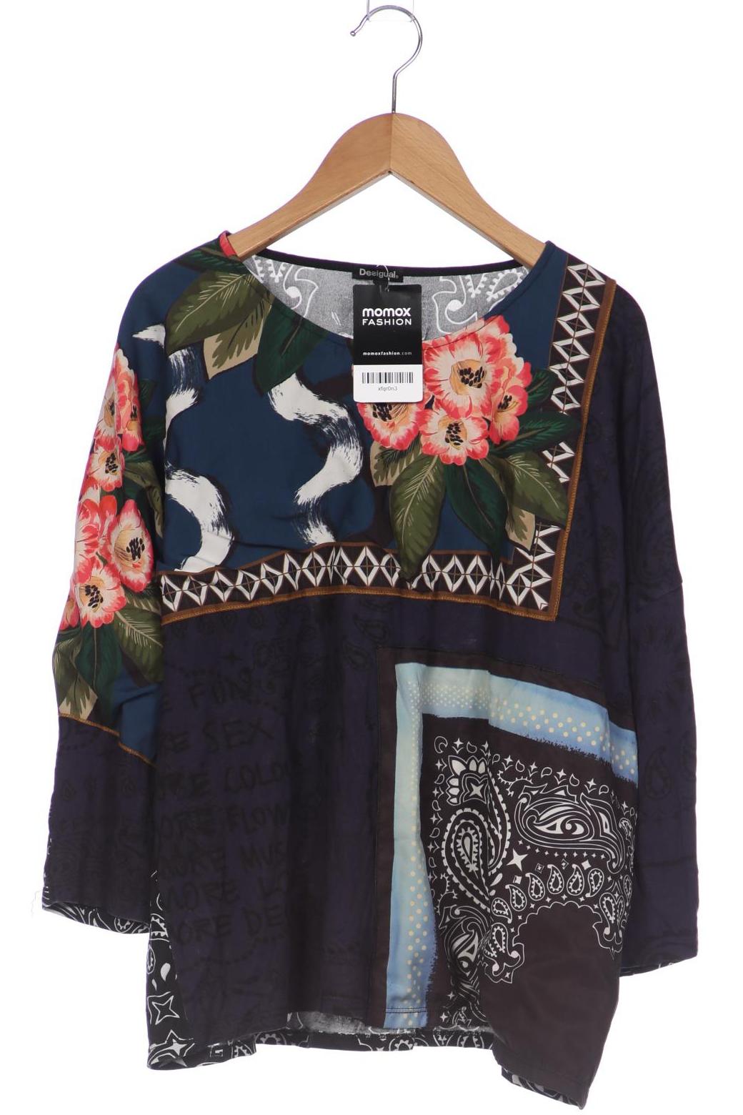 

Desigual Damen Langarmshirt, marineblau, Gr. 42
