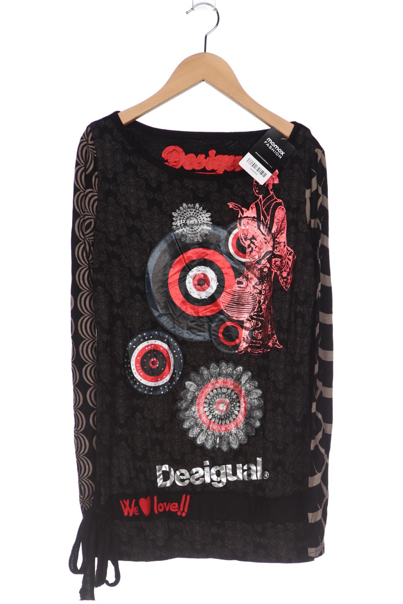 

Desigual Damen Langarmshirt, schwarz, Gr. 38