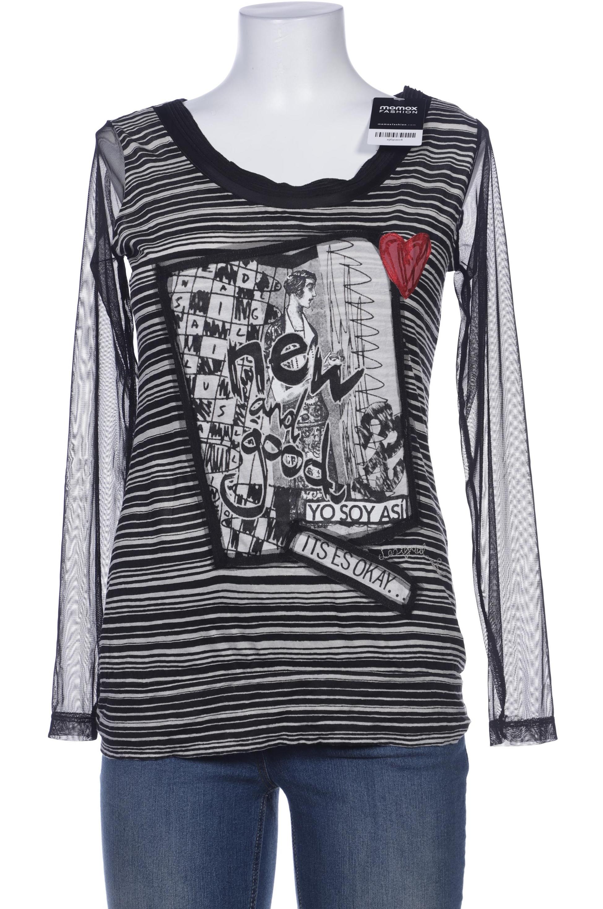 

Desigual Damen Langarmshirt, schwarz, Gr. 38