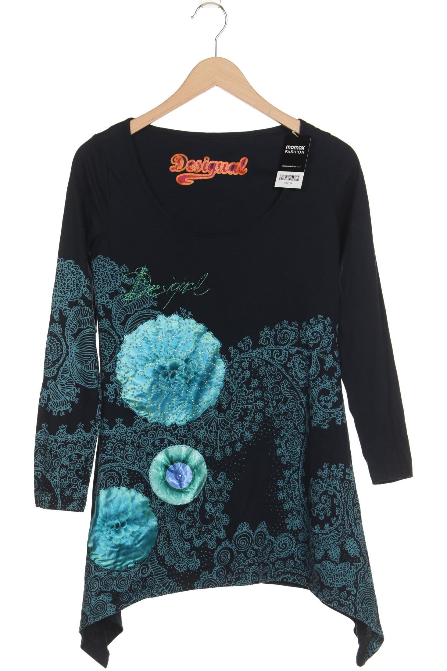 

Desigual Damen Langarmshirt, marineblau, Gr. 38