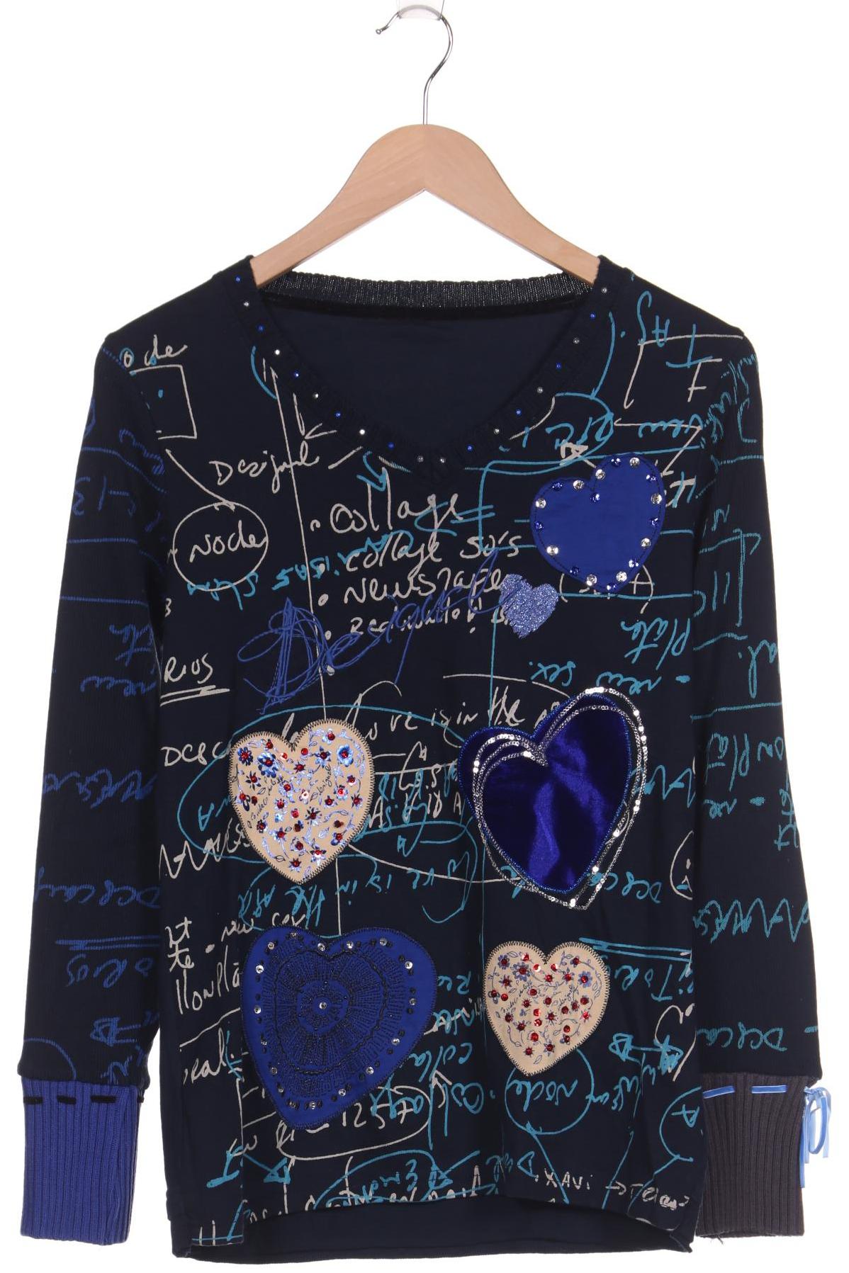 

Desigual Damen Langarmshirt, marineblau, Gr. 42