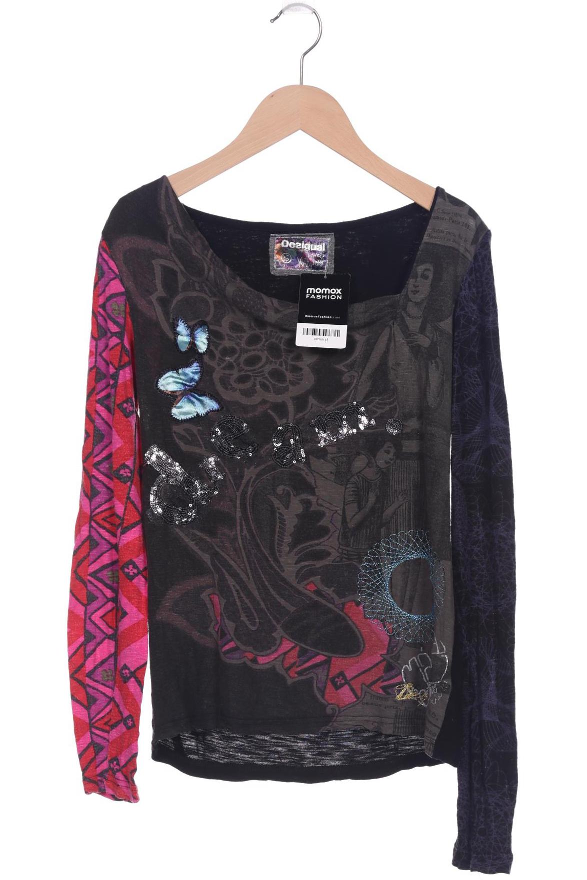 

Desigual Damen Langarmshirt, grau, Gr. 36