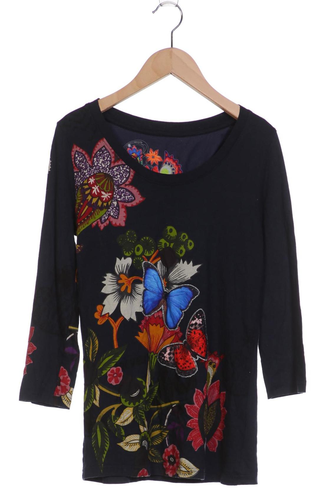

Desigual Damen Langarmshirt, marineblau, Gr. 36