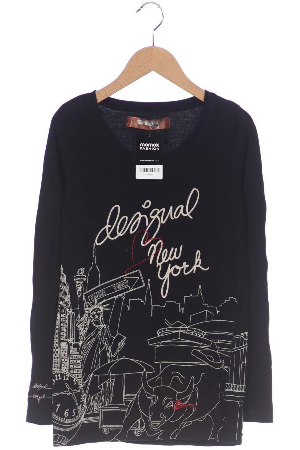 

Desigual Damen Langarmshirt, schwarz, Gr. 38