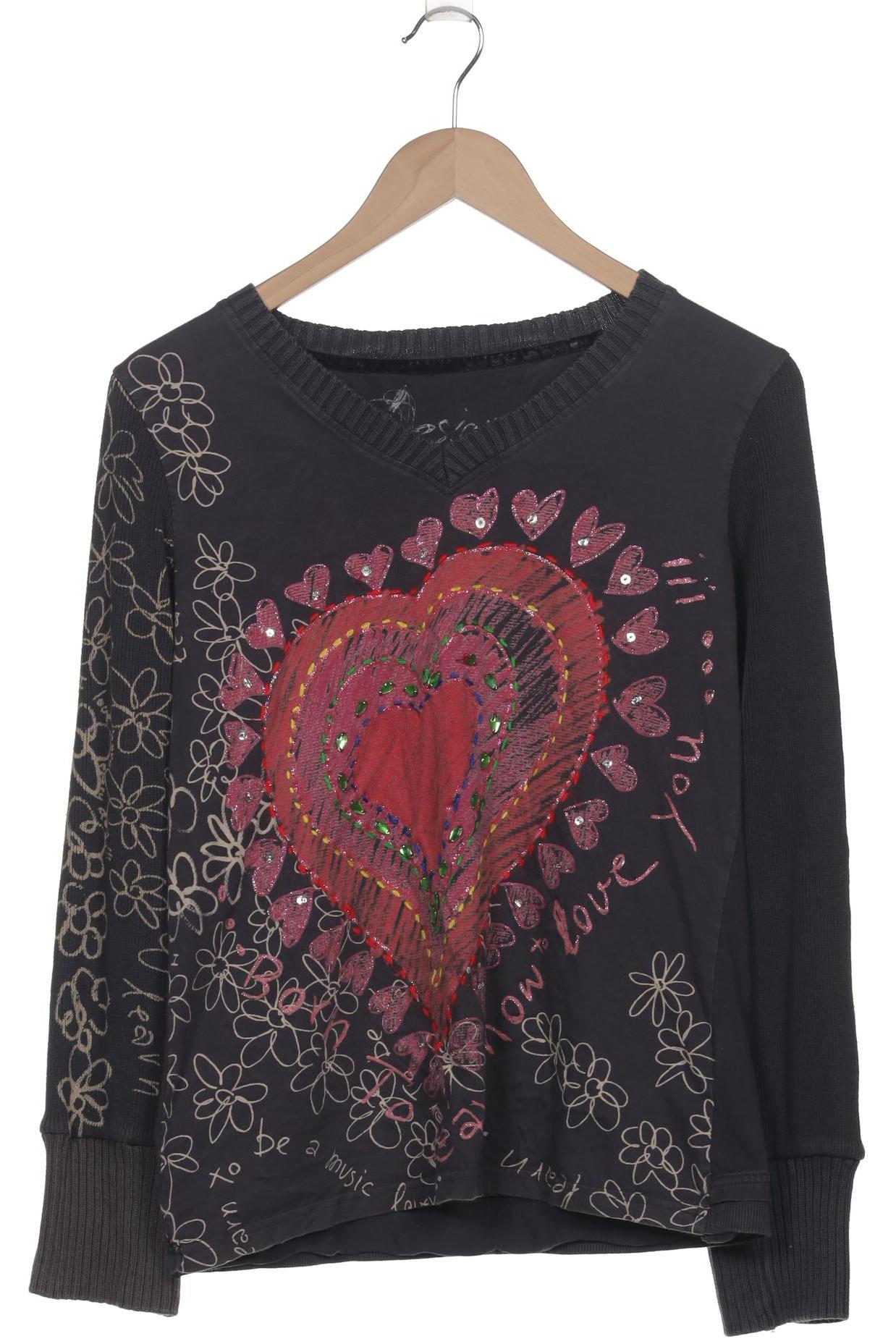 

Desigual Damen Langarmshirt, grau, Gr. 44