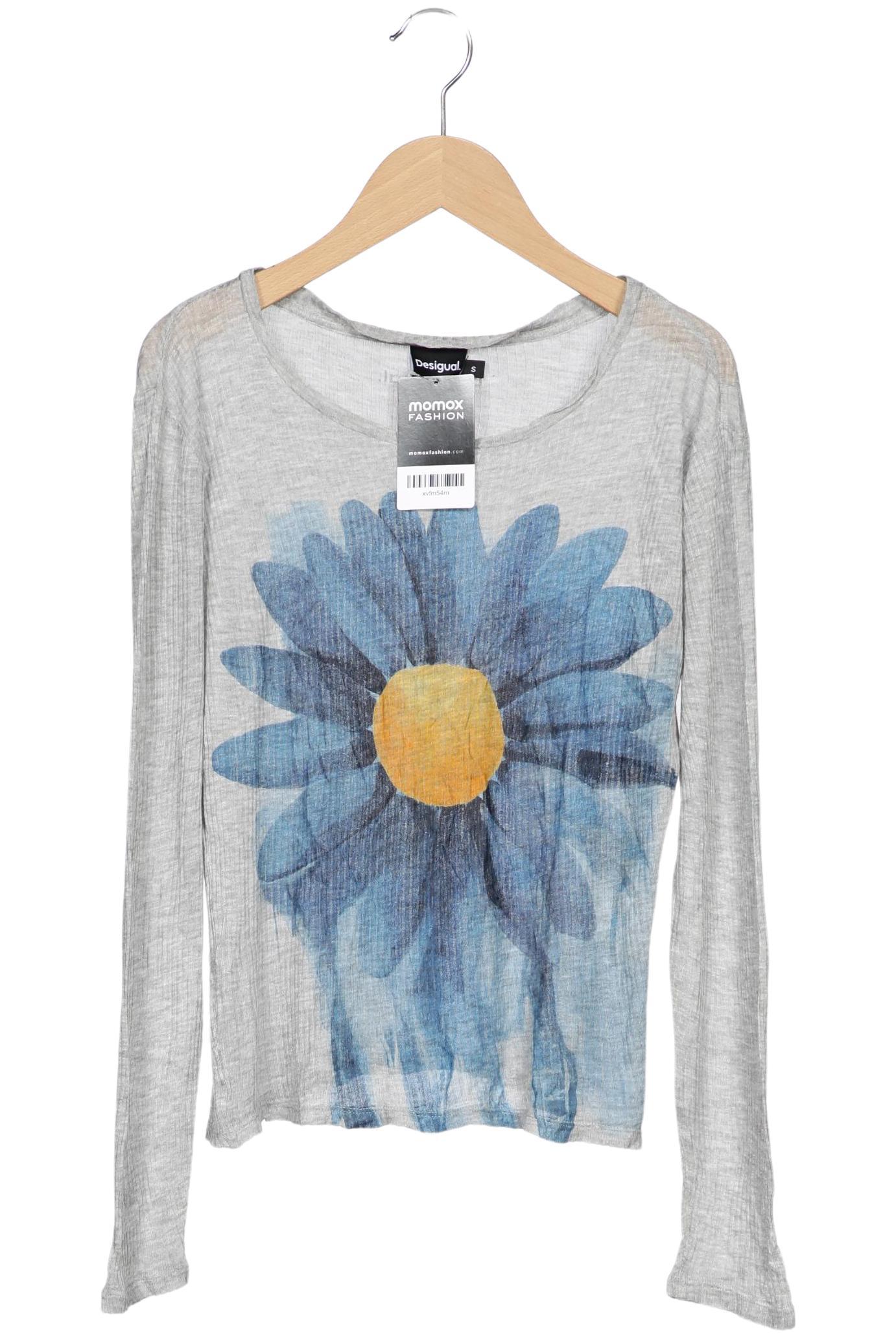 

Desigual Damen Langarmshirt, grau, Gr. 36