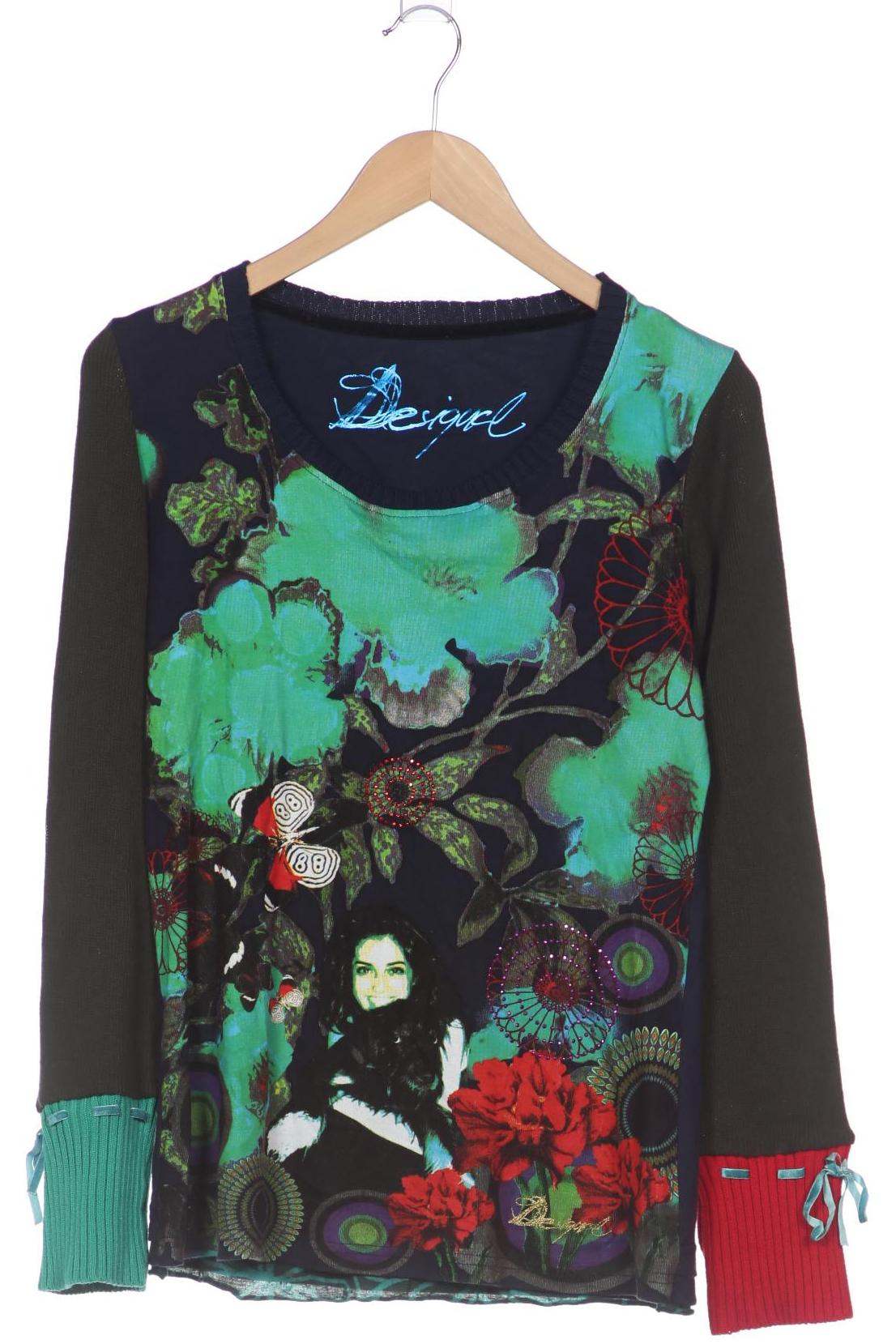 

Desigual Damen Langarmshirt, grün, Gr. 42