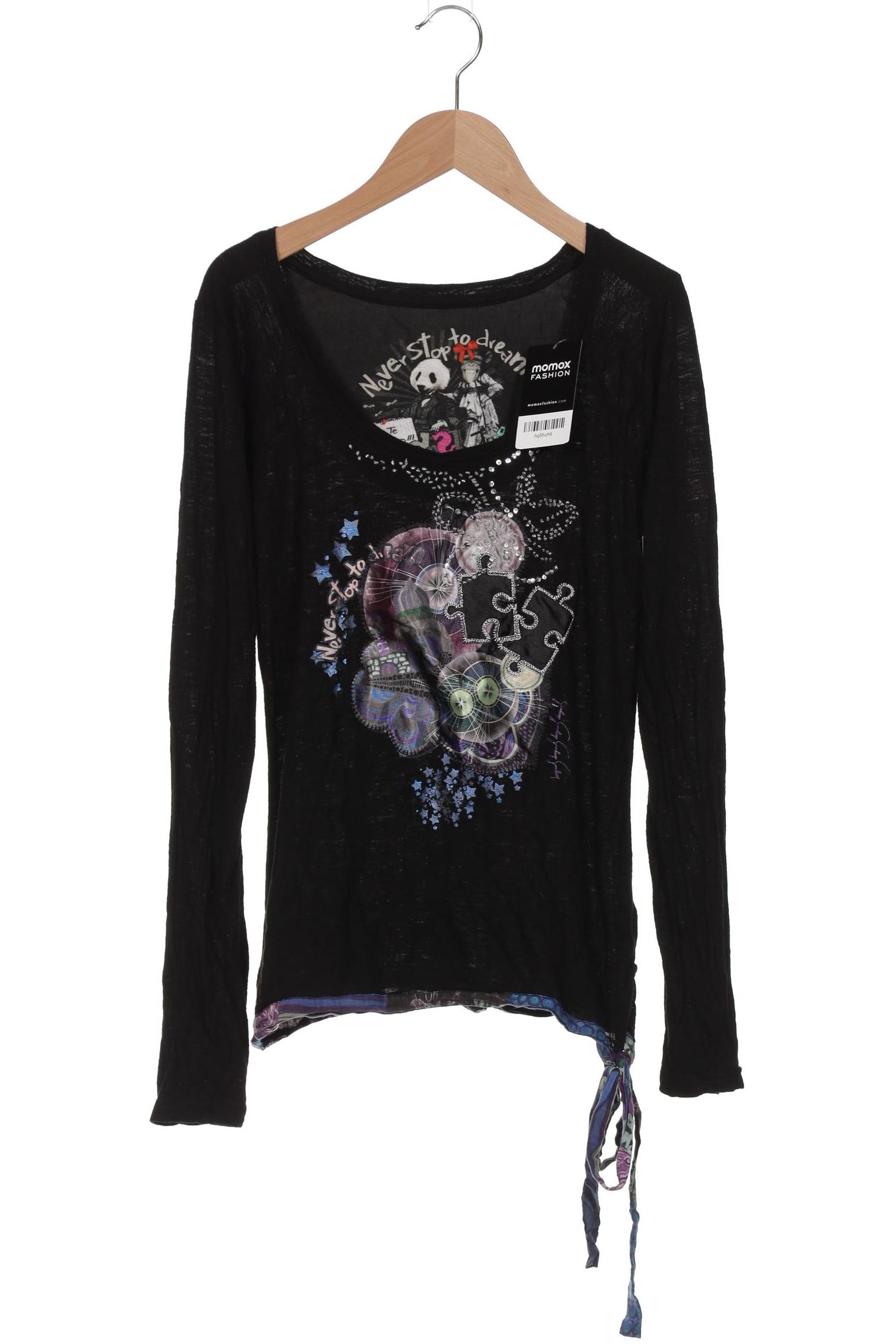 

Desigual Damen Langarmshirt, schwarz, Gr. 38