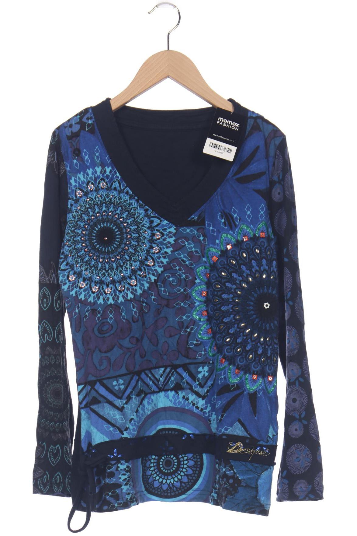 

Desigual Damen Langarmshirt, marineblau, Gr. 38