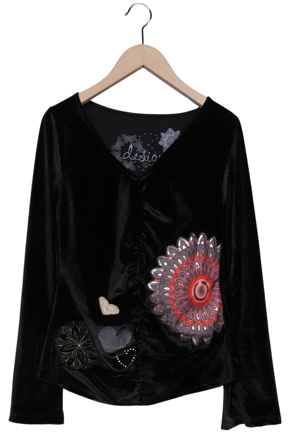 

Desigual Damen Langarmshirt, schwarz, Gr. 36