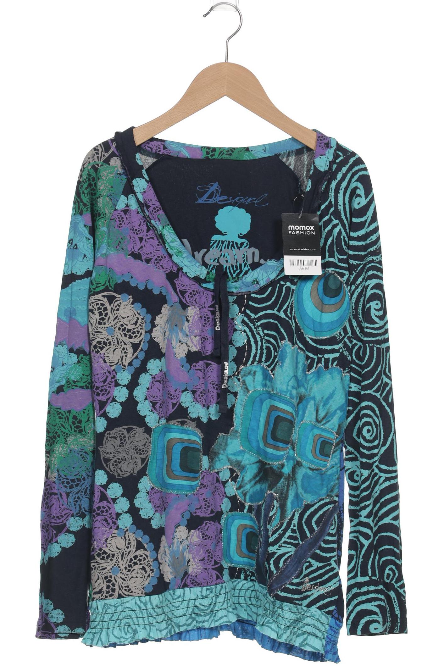 

Desigual Damen Langarmshirt, blau, Gr. 44