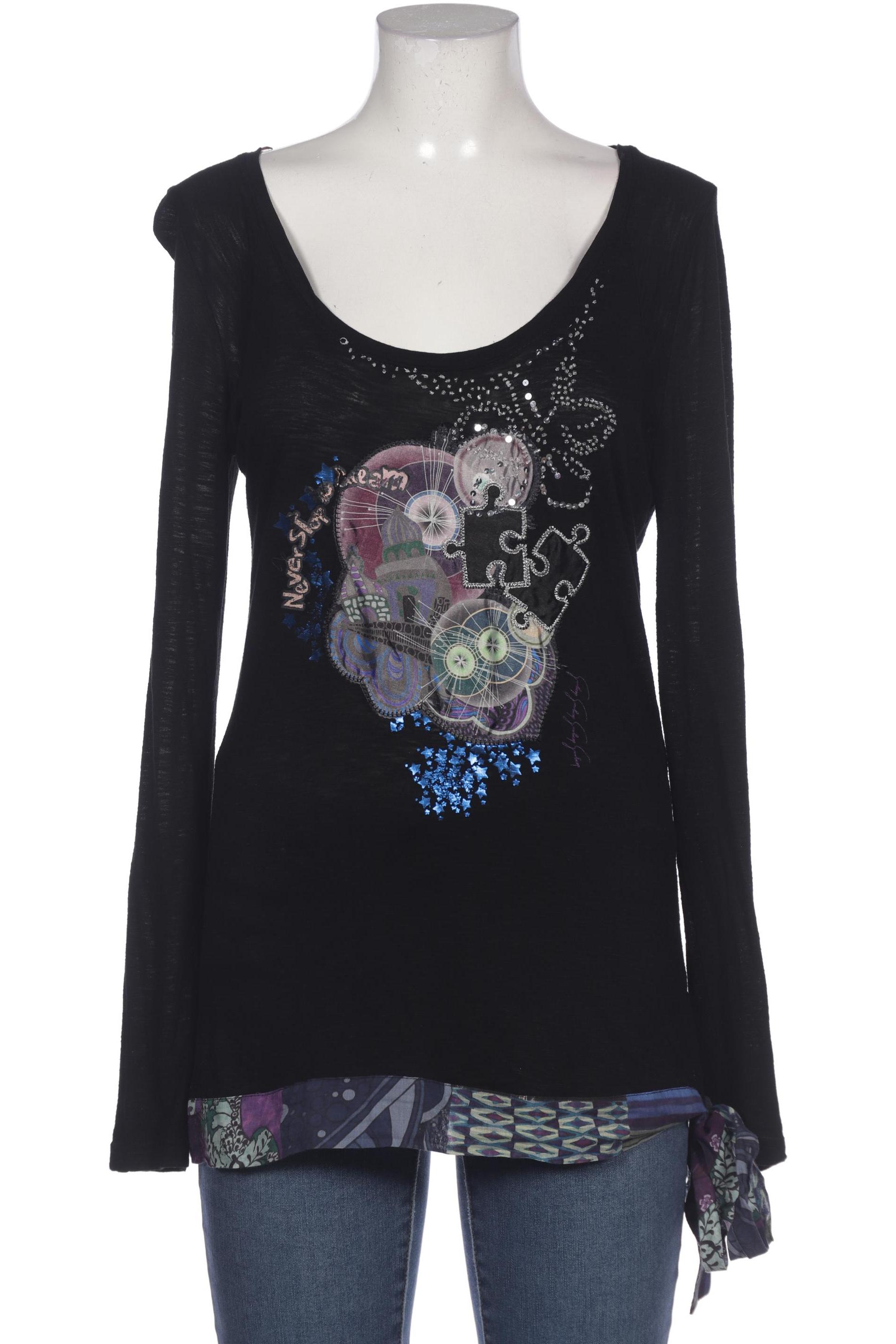 

Desigual Damen Langarmshirt, schwarz, Gr. 42