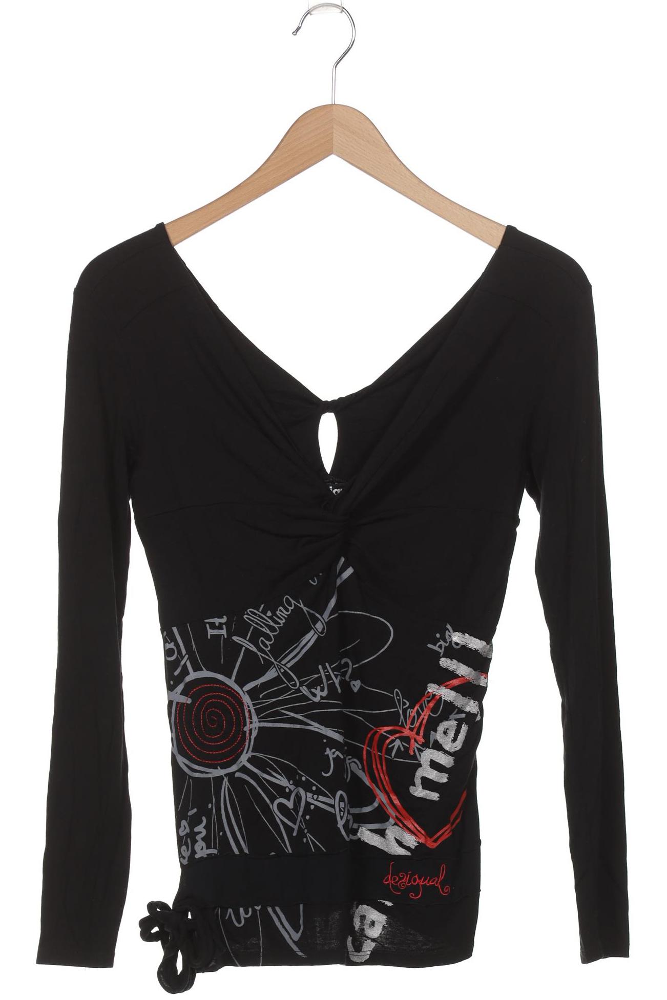 

Desigual Damen Langarmshirt, schwarz, Gr. 36