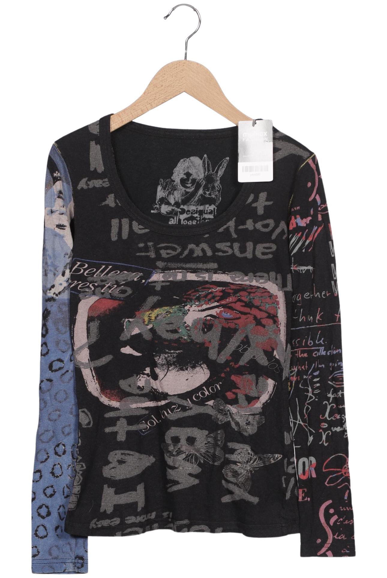 

Desigual Damen Langarmshirt, schwarz, Gr. 34