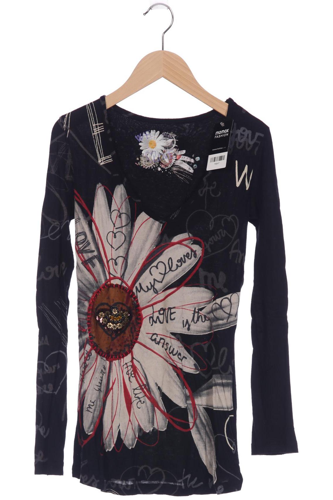 

Desigual Damen Langarmshirt, schwarz, Gr. 36