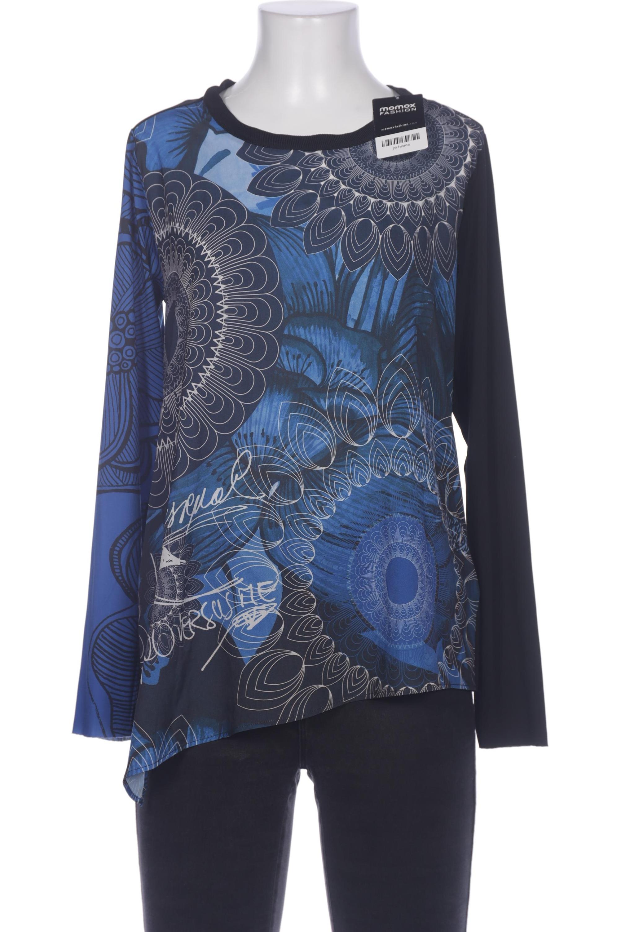 

Desigual Damen Langarmshirt, blau, Gr. 36