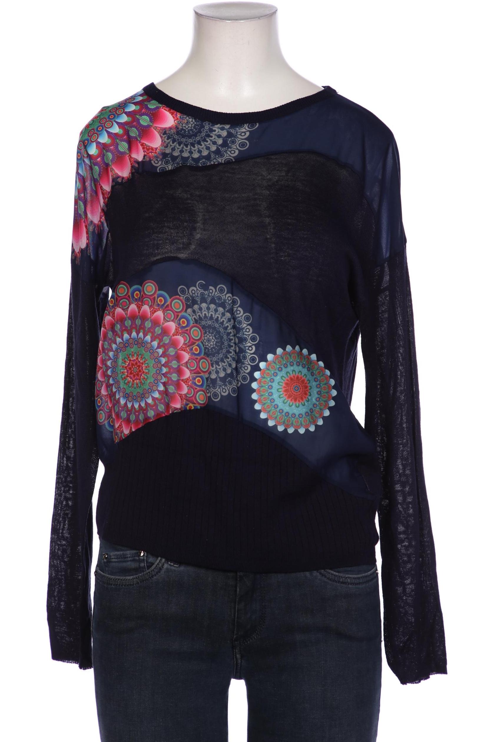 

Desigual Damen Langarmshirt, marineblau, Gr. 34