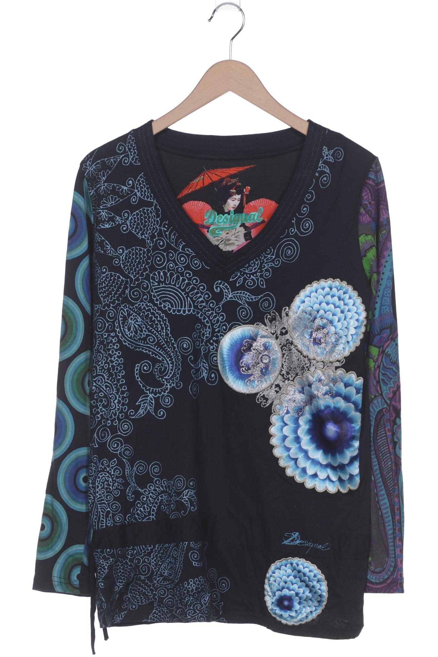 

Desigual Damen Langarmshirt, marineblau, Gr. 46