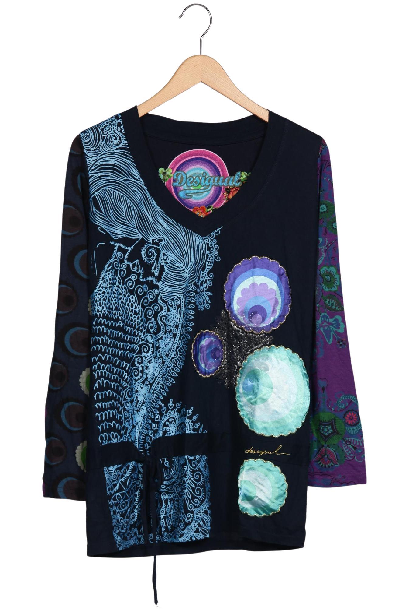 

Desigual Damen Langarmshirt, marineblau, Gr. 44