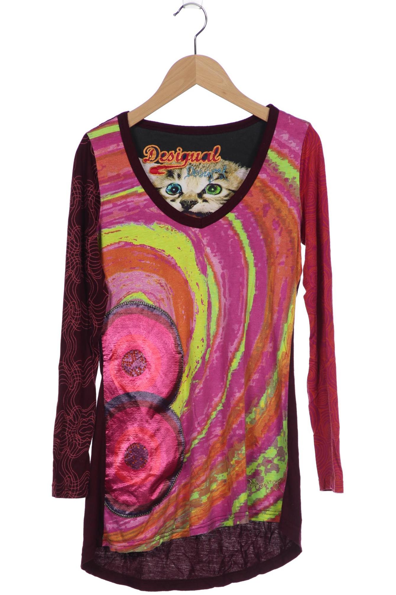 

Desigual Damen Langarmshirt, bordeaux, Gr. 36