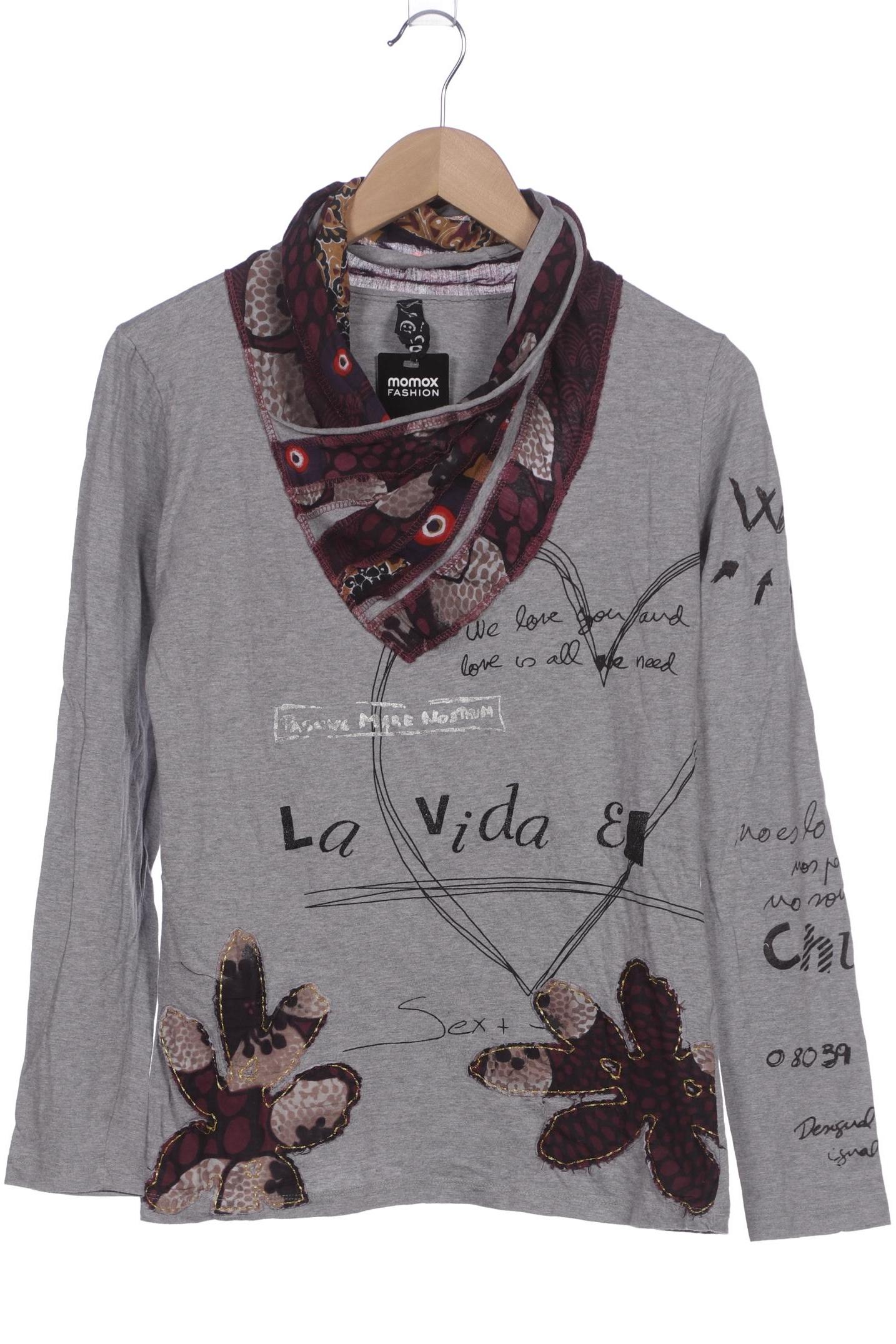 

Desigual Damen Langarmshirt, grau, Gr. 42