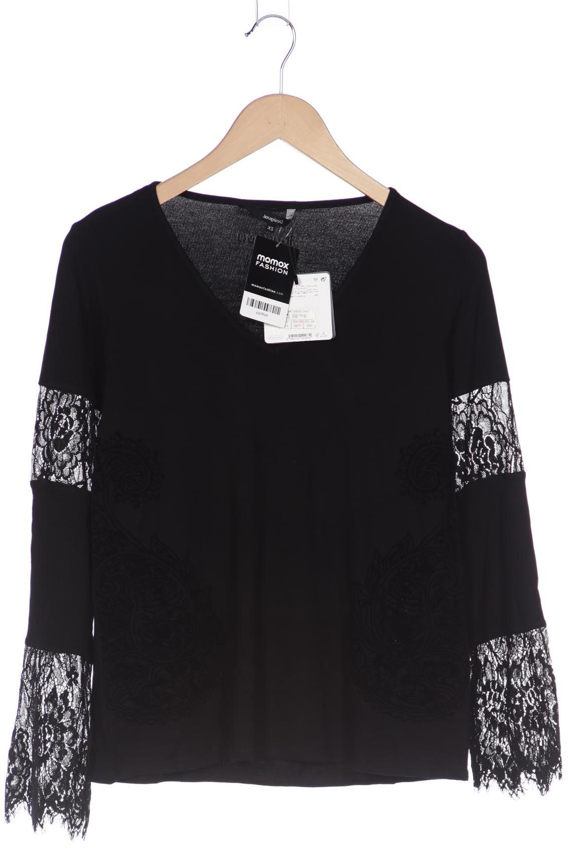

Desigual Damen Langarmshirt, schwarz, Gr. 34