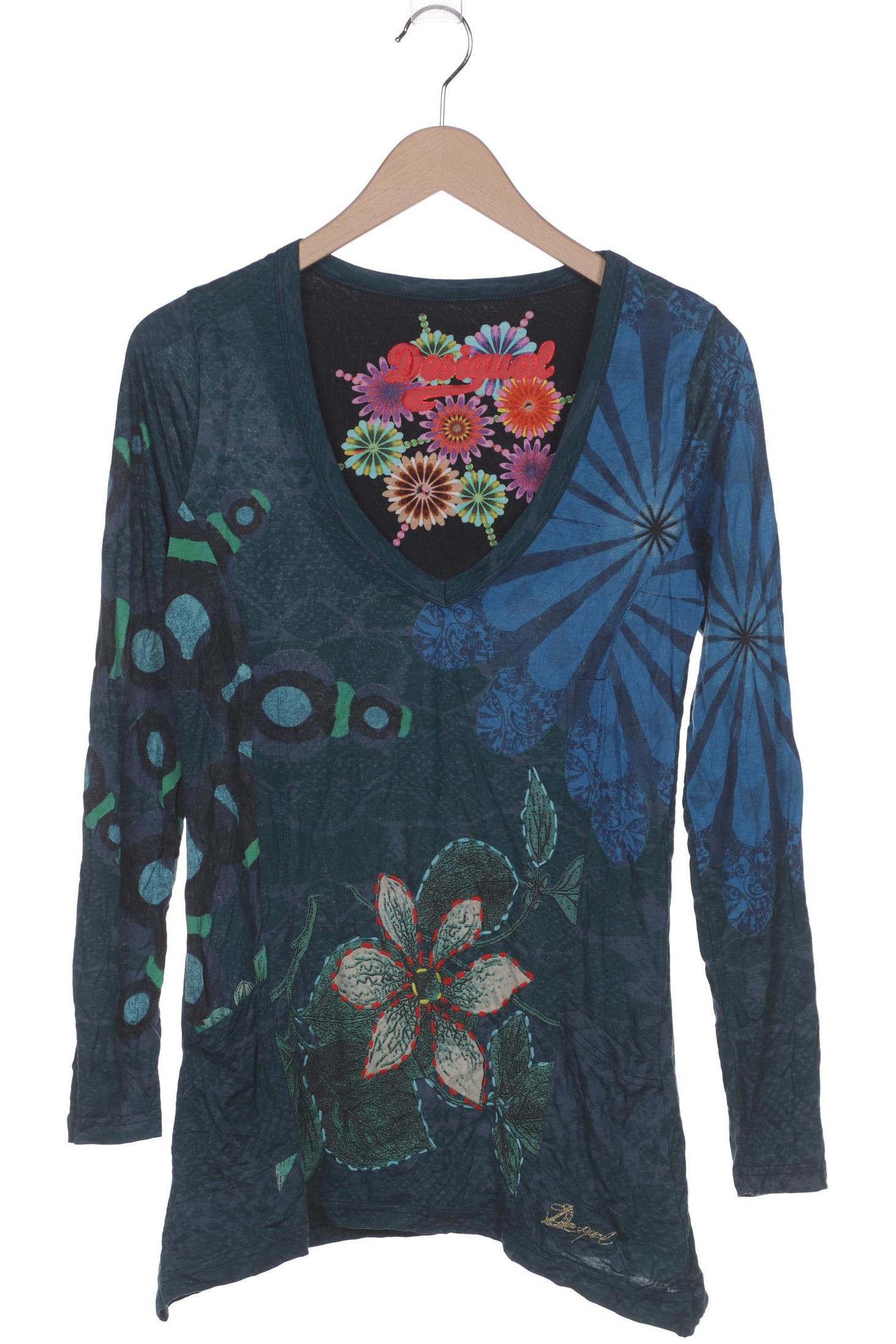 

Desigual Damen Langarmshirt, blau, Gr. 42