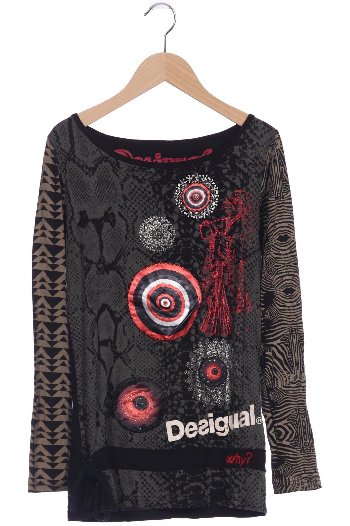 

Desigual Damen Langarmshirt, grau, Gr. 36