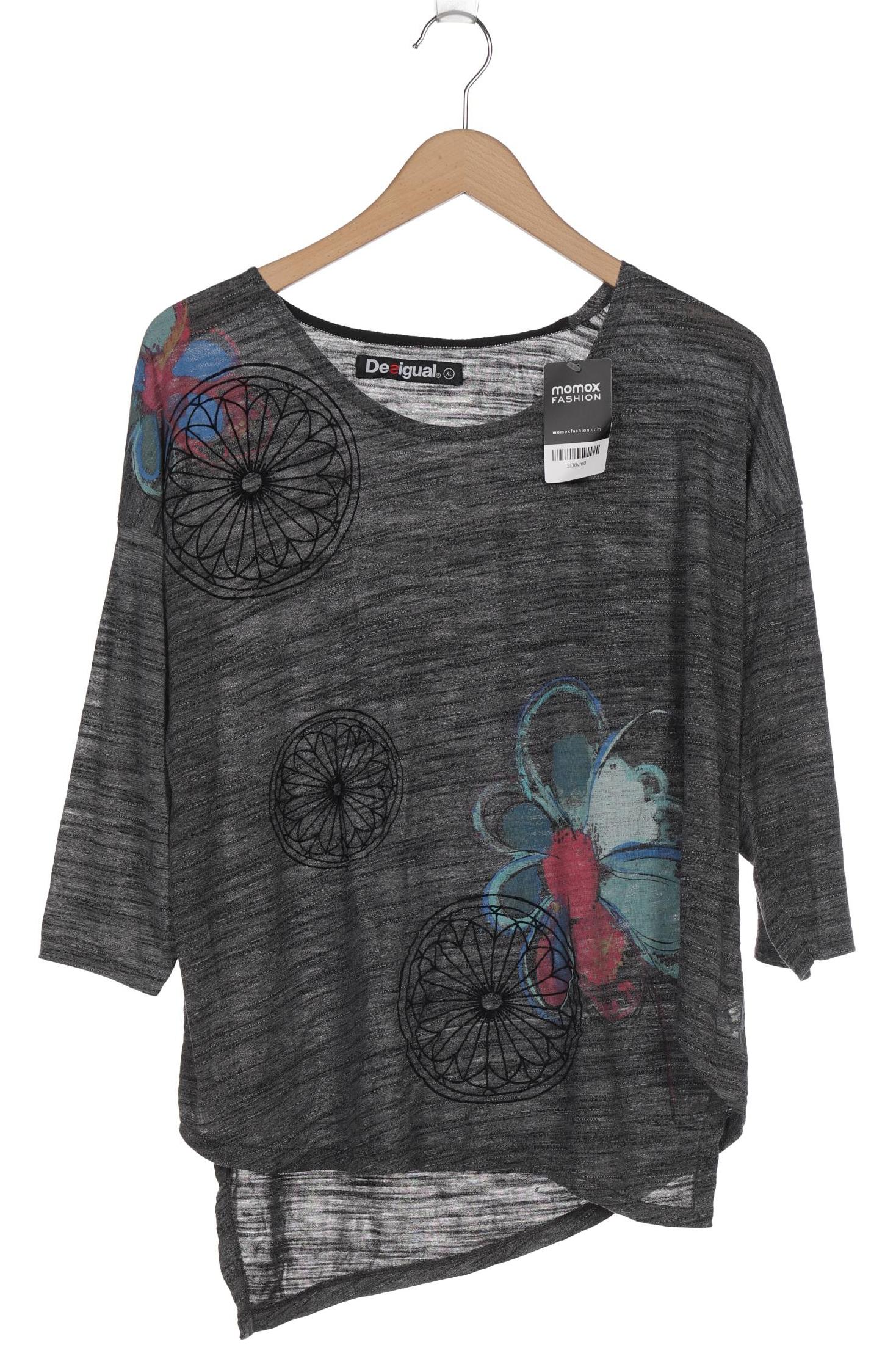 

Desigual Damen Langarmshirt, grau, Gr. 44