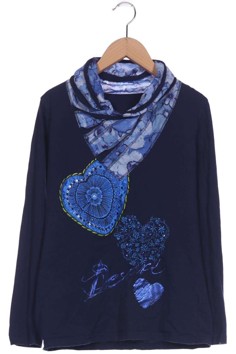 

Desigual Damen Langarmshirt, marineblau, Gr. 38
