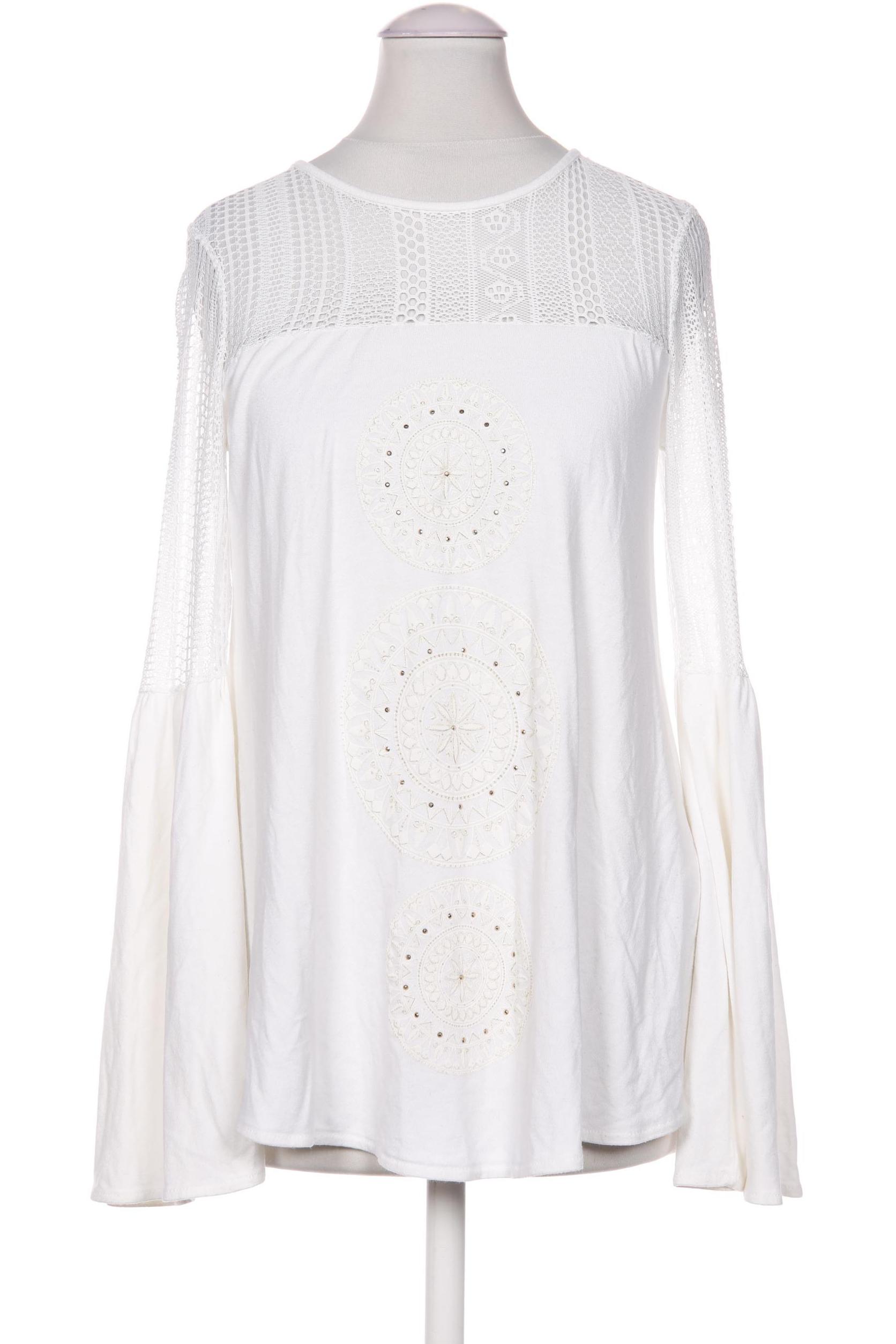 

Desigual Damen Langarmshirt, weiß, Gr. 34