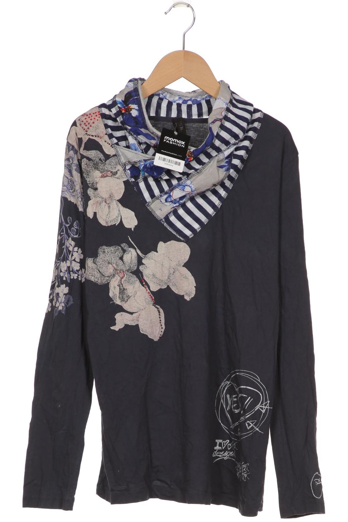 

Desigual Damen Langarmshirt, marineblau, Gr. 44