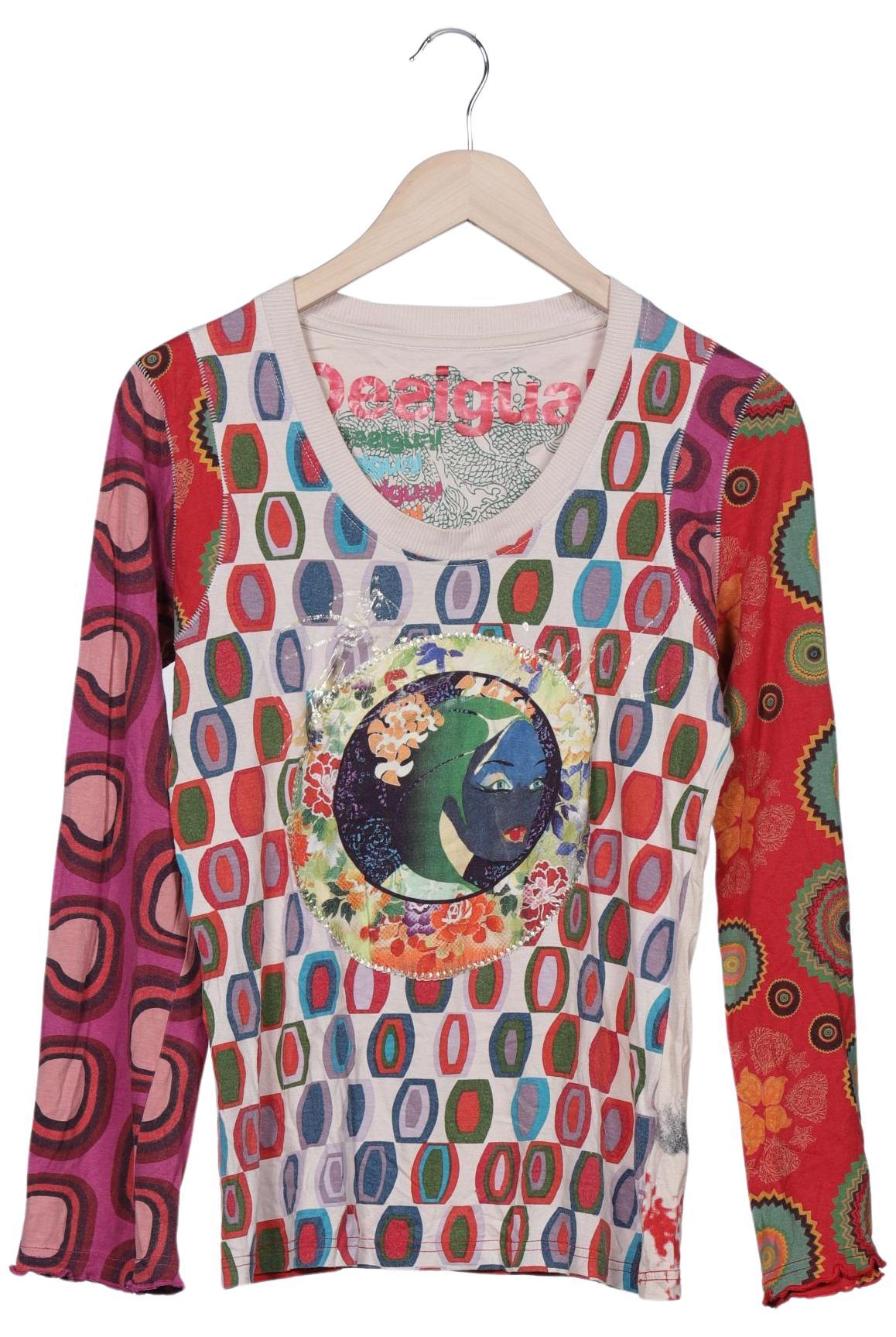 

Desigual Damen Langarmshirt, mehrfarbig, Gr. 42
