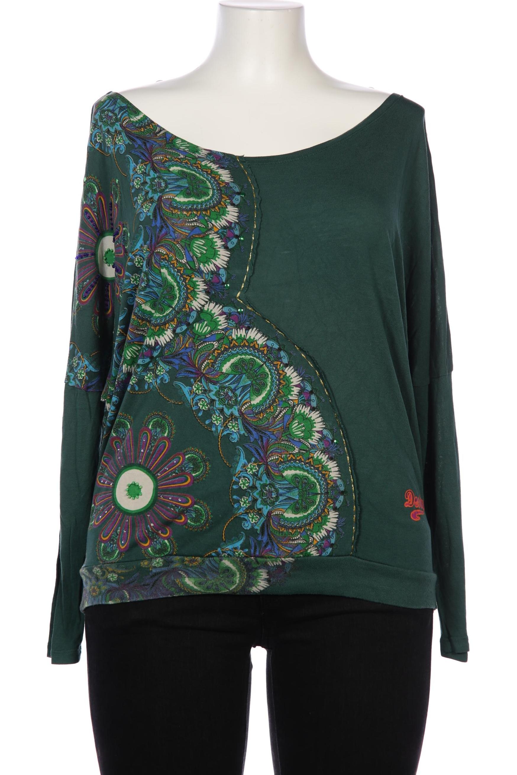 

Desigual Damen Langarmshirt, grün, Gr. 42