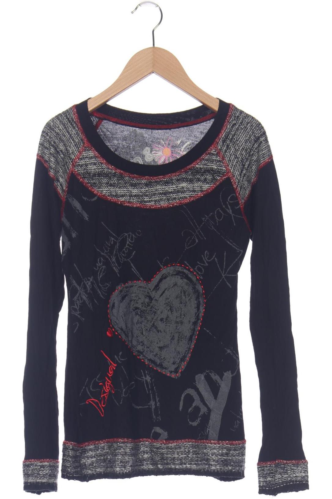 

Desigual Damen Langarmshirt, schwarz, Gr. 36