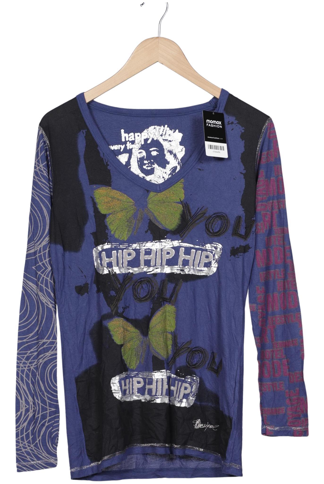 

Desigual Damen Langarmshirt, marineblau, Gr. 44