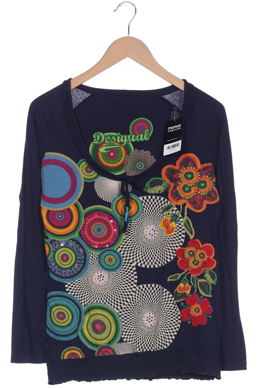 

Desigual Damen Langarmshirt, marineblau, Gr. 42