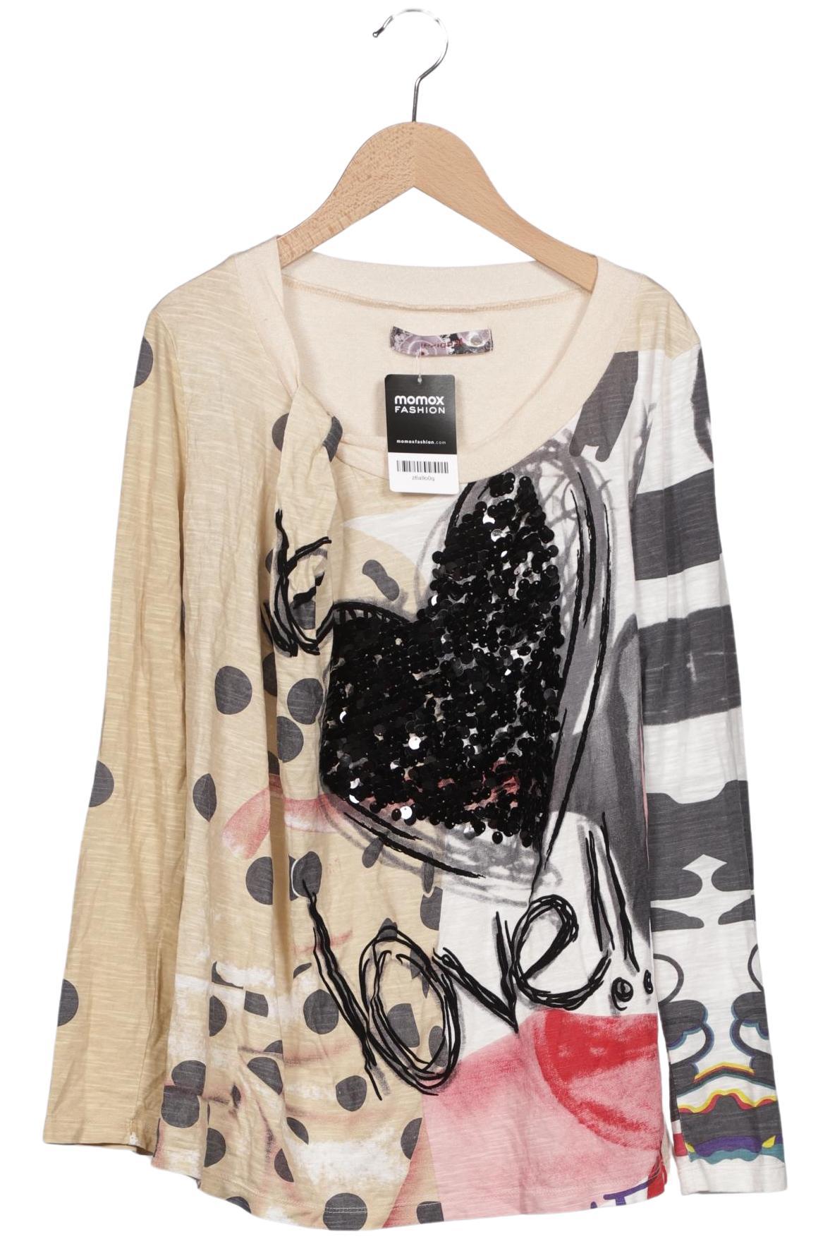 

Desigual Damen Langarmshirt, cremeweiß, Gr. 42