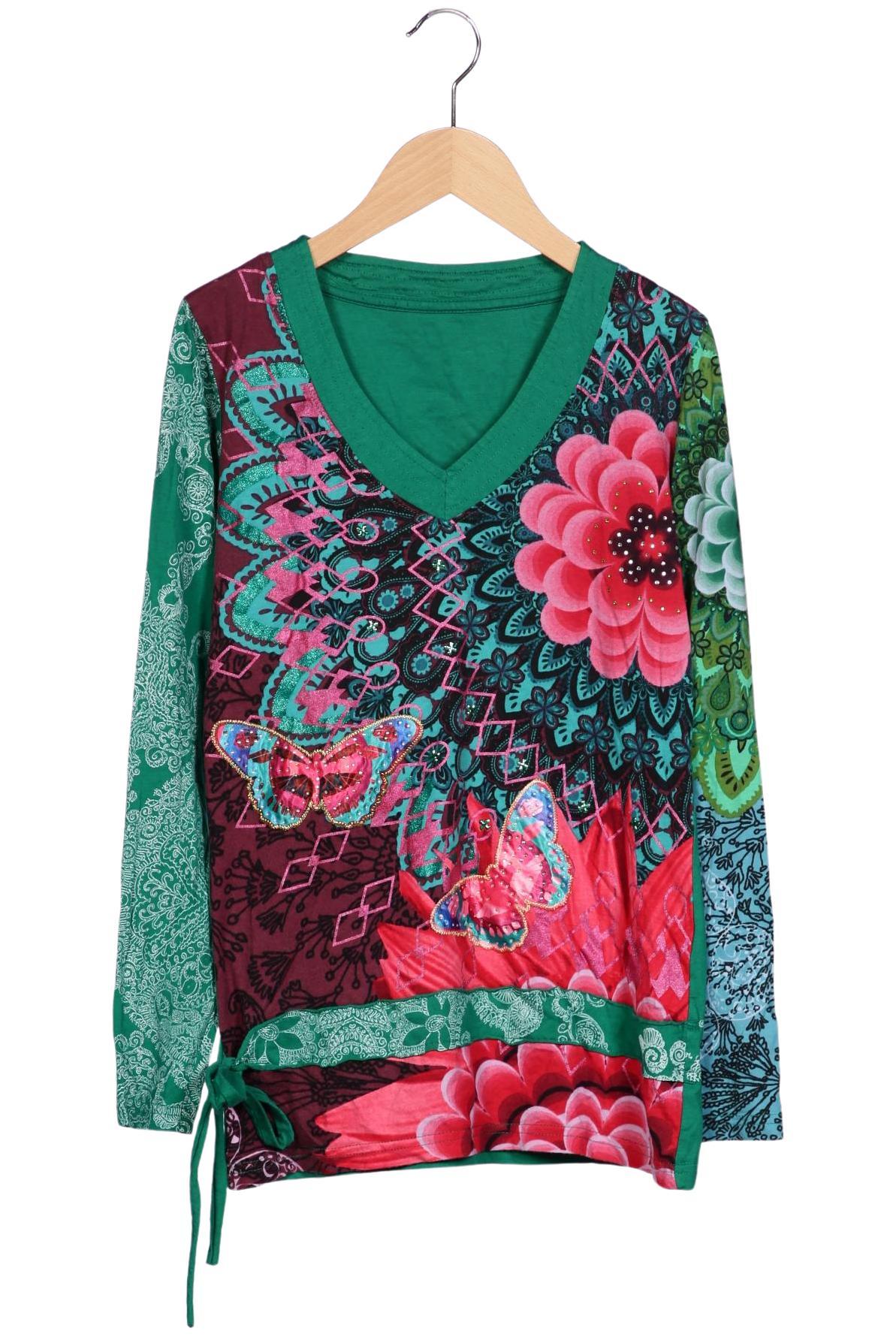 

Desigual Damen Langarmshirt, grün, Gr. 36