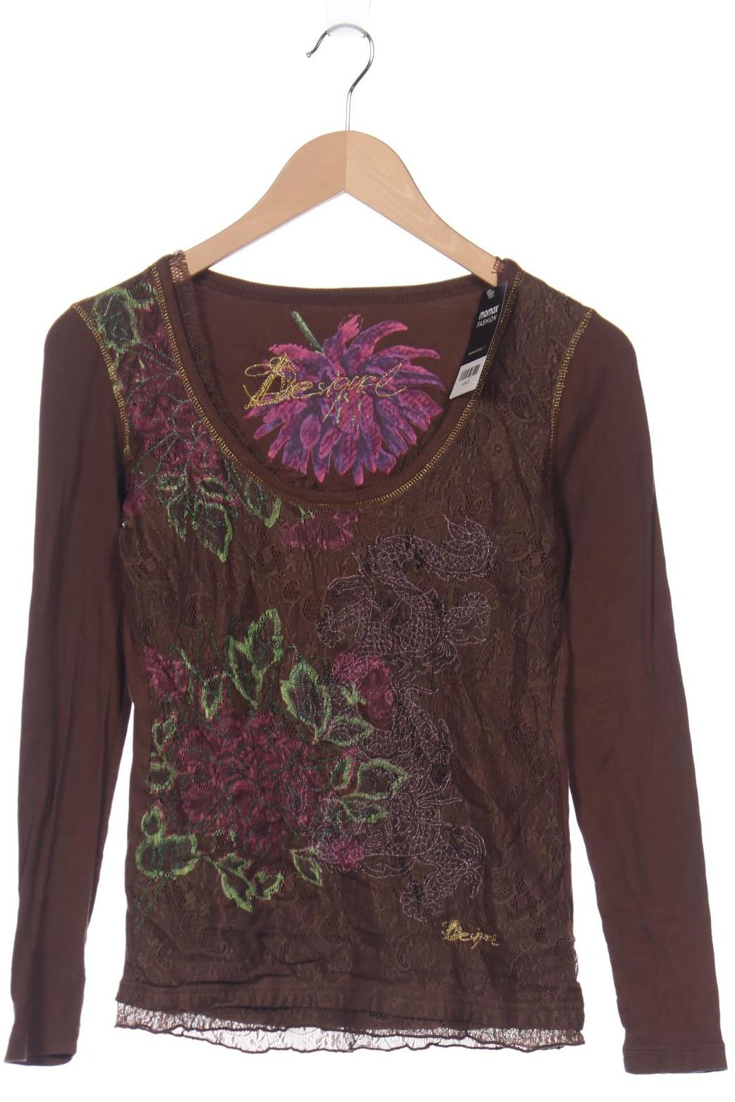 

Desigual Damen Langarmshirt, braun, Gr. 38