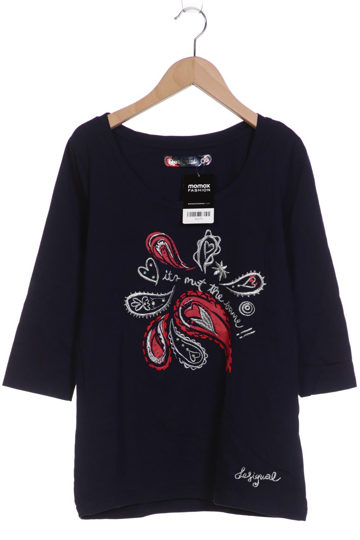 

Desigual Damen Langarmshirt, marineblau, Gr. 38