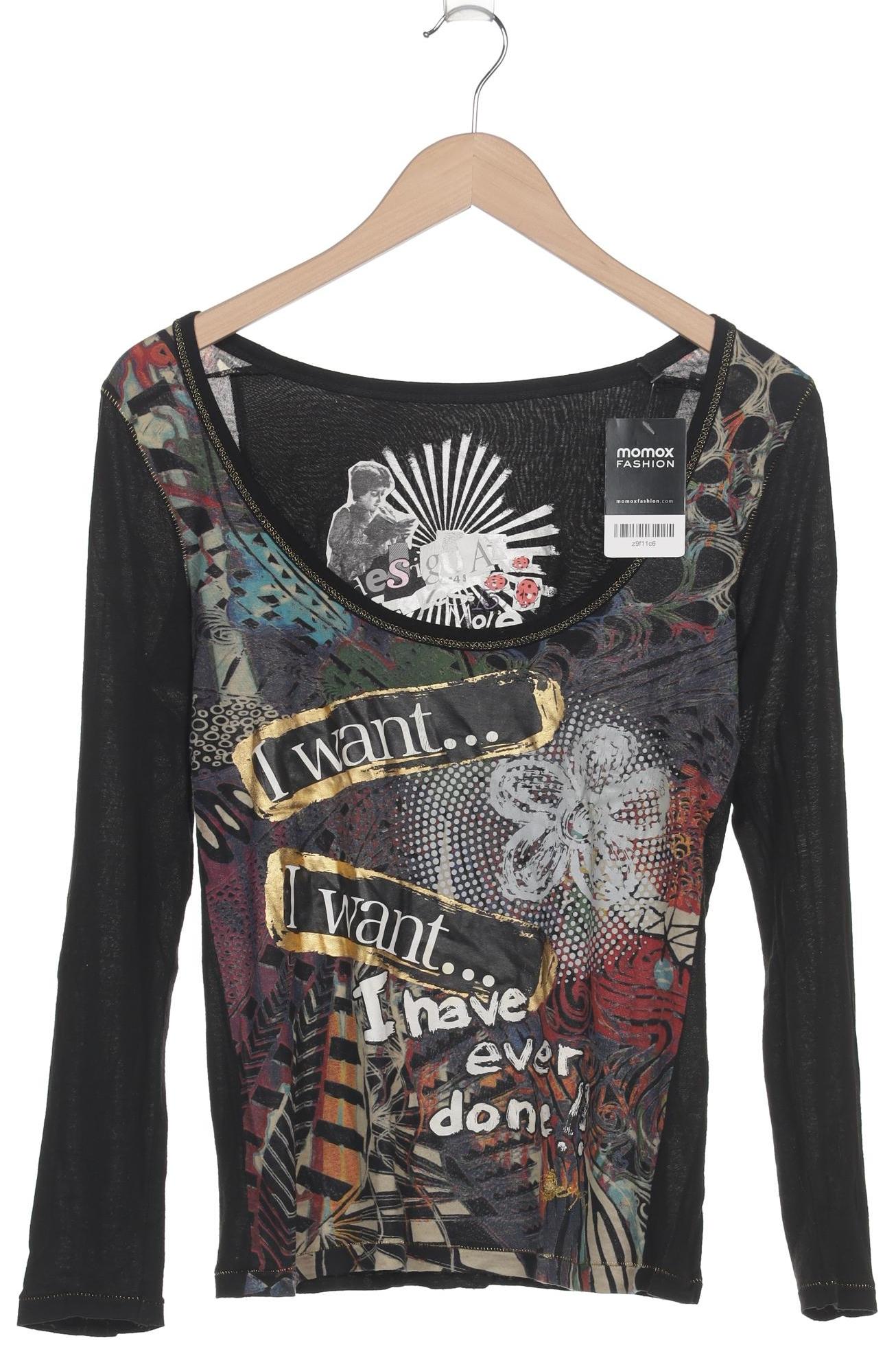 

Desigual Damen Langarmshirt, schwarz, Gr. 36