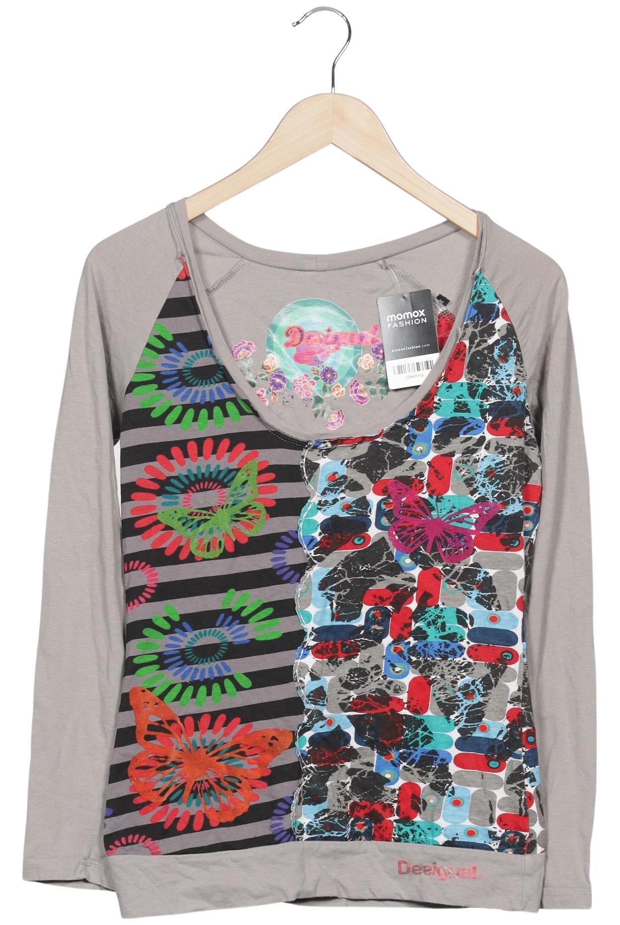 

Desigual Damen Langarmshirt, grau, Gr. 38