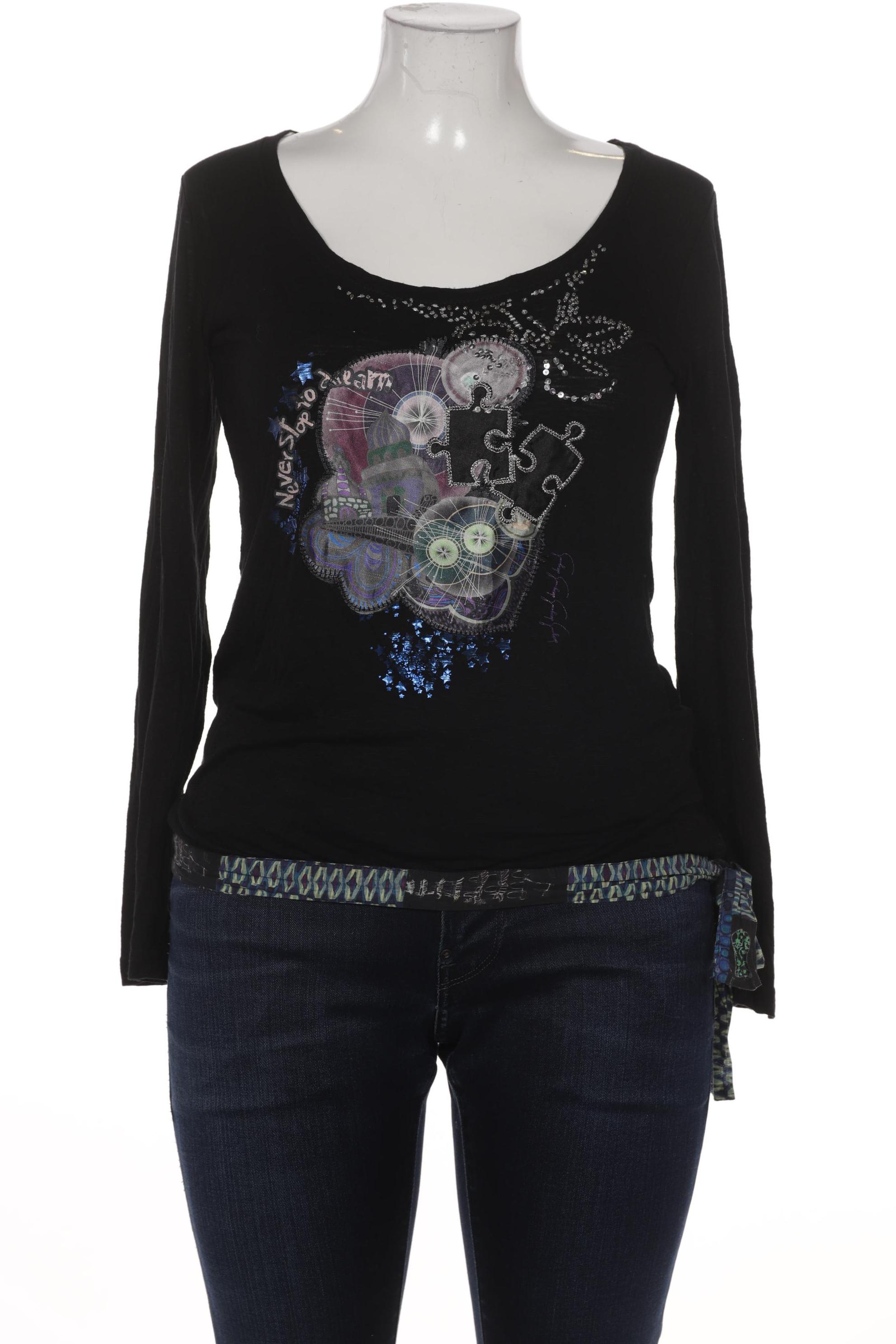 

Desigual Damen Langarmshirt, schwarz, Gr. 42