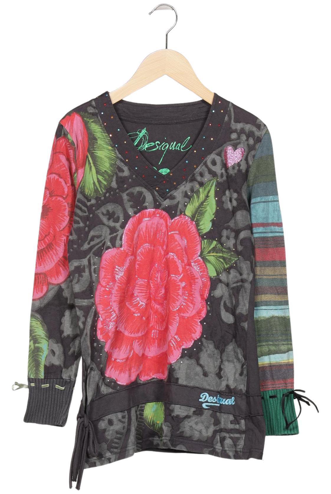 

Desigual Damen Langarmshirt, mehrfarbig, Gr. 36