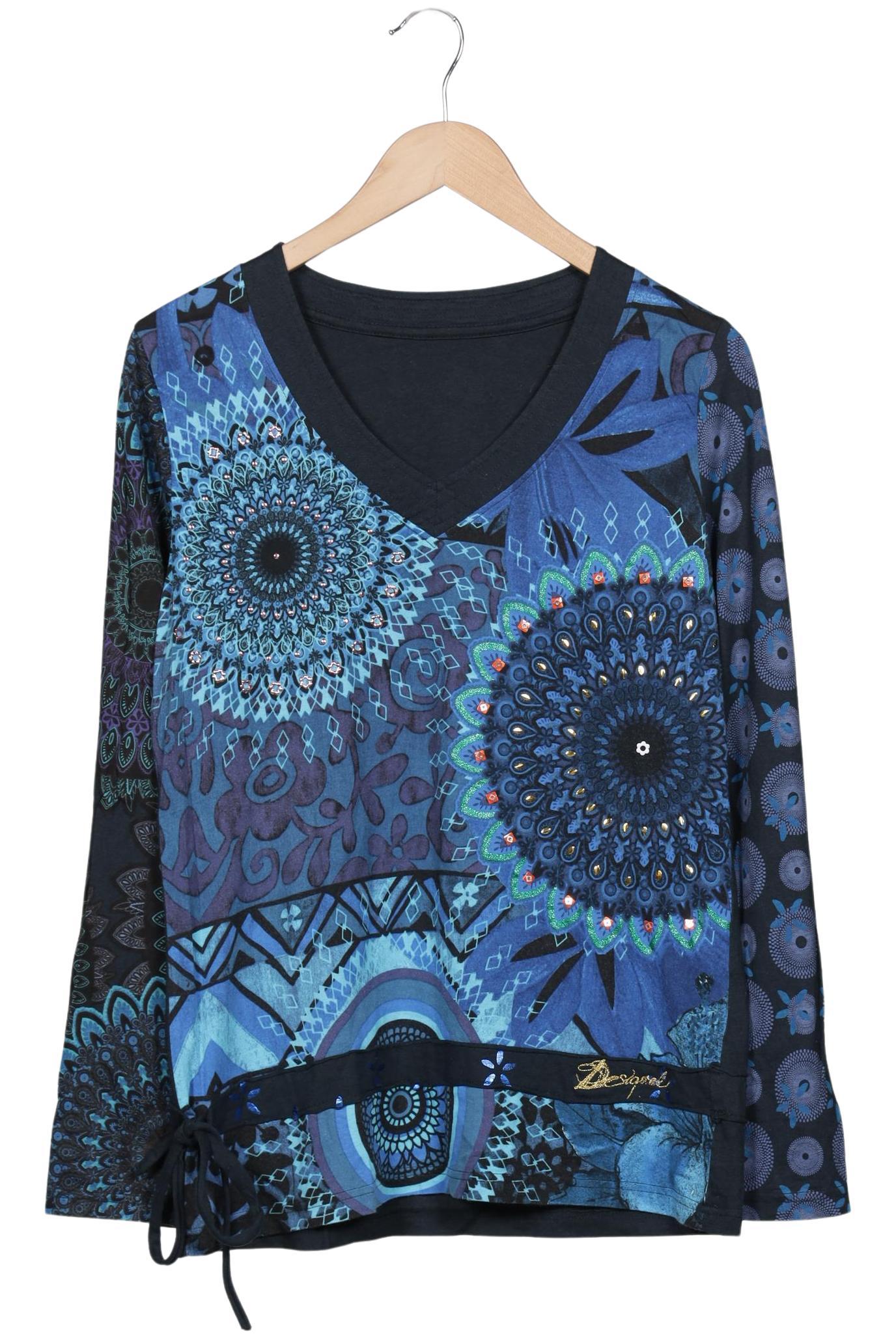 

Desigual Damen Langarmshirt, marineblau, Gr. 44