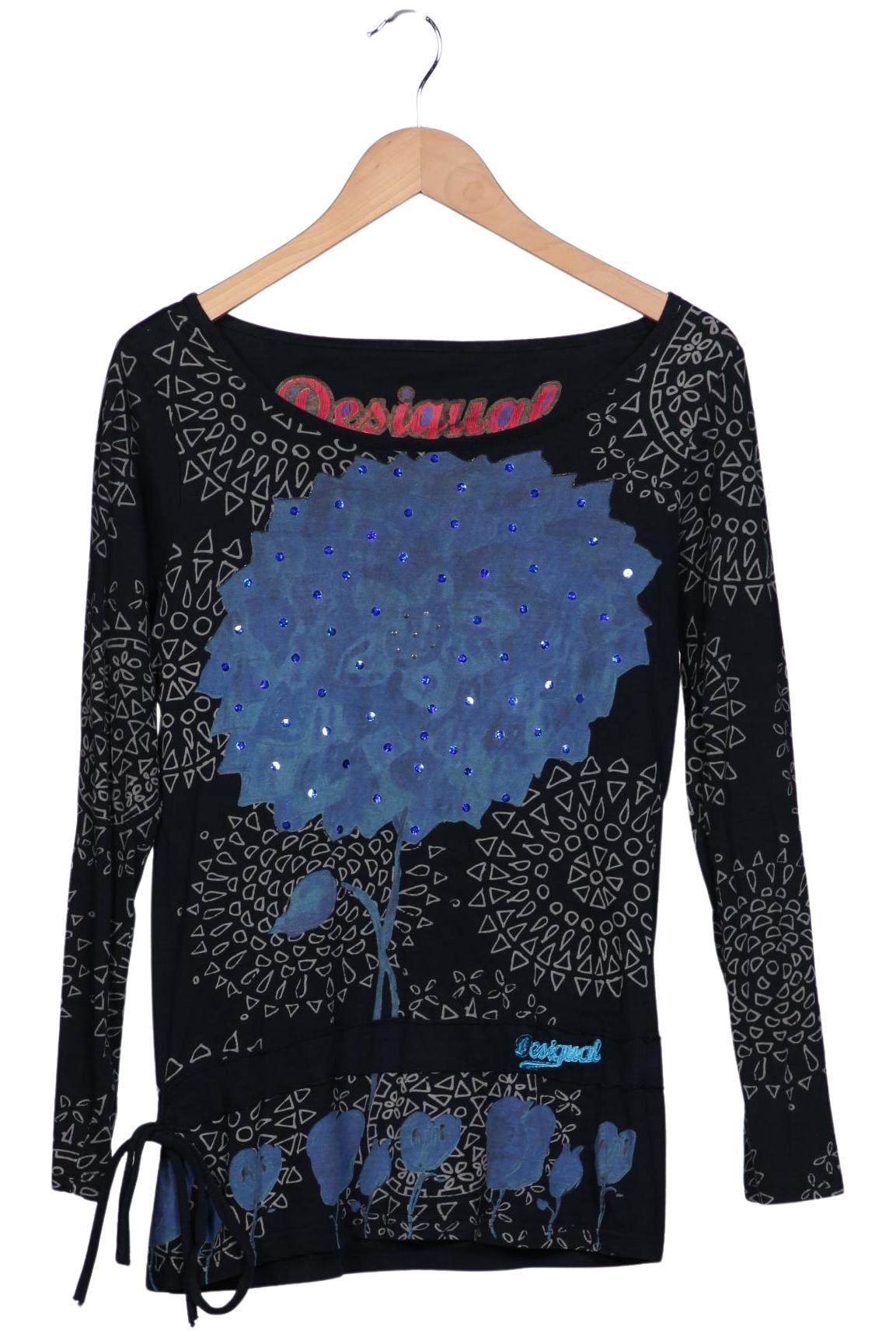 

Desigual Damen Langarmshirt, marineblau, Gr. 38