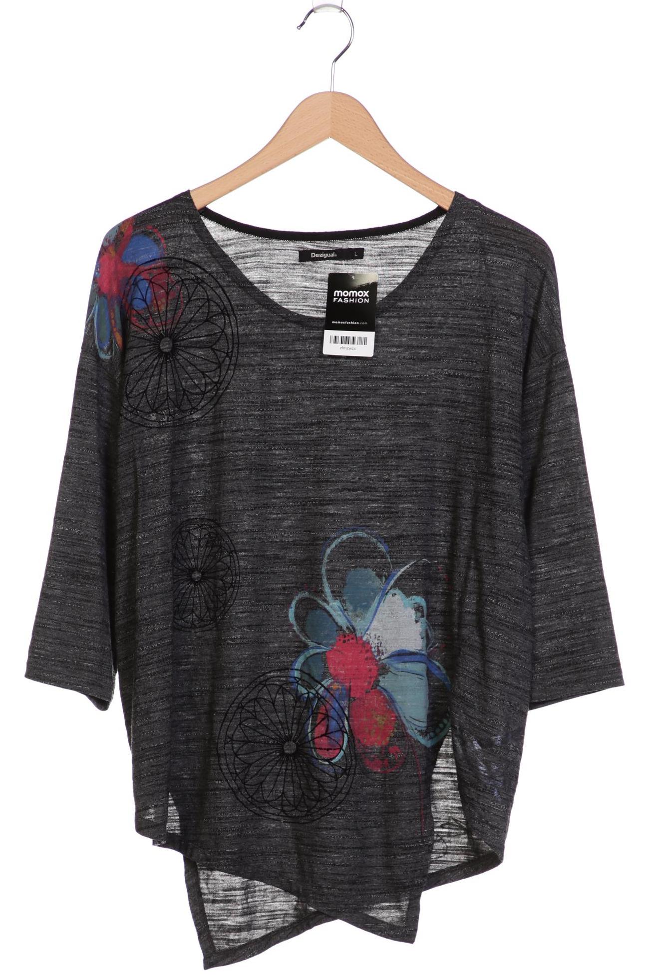 

Desigual Damen Langarmshirt, grau, Gr. 42