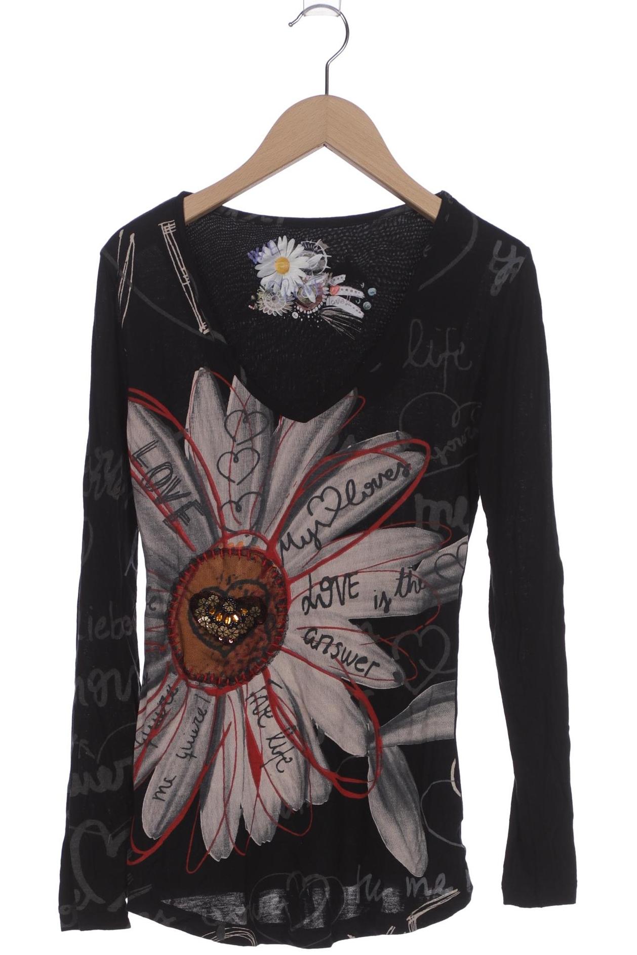

Desigual Damen Langarmshirt, schwarz, Gr. 36