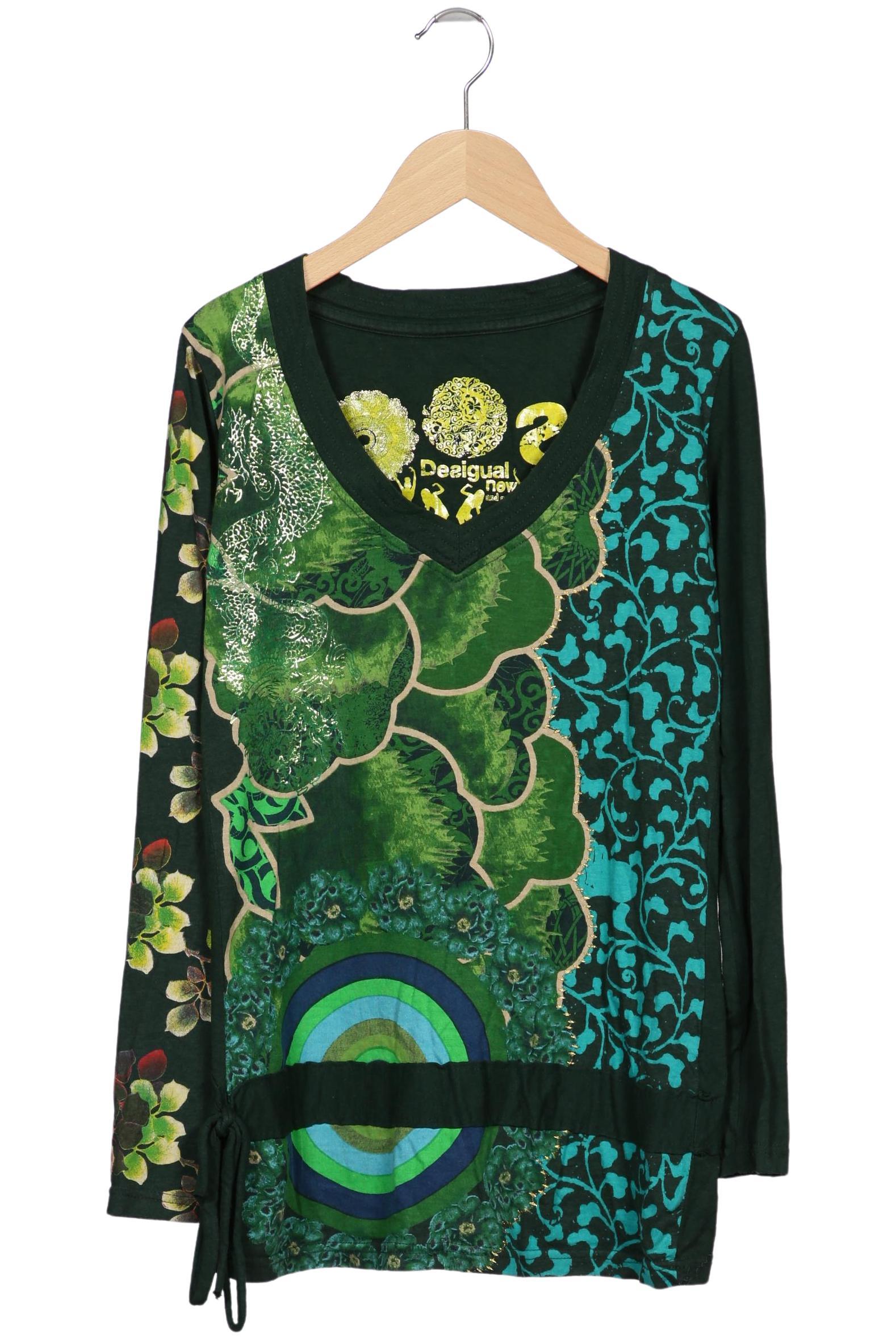 

Desigual Damen Langarmshirt, grün, Gr. 38